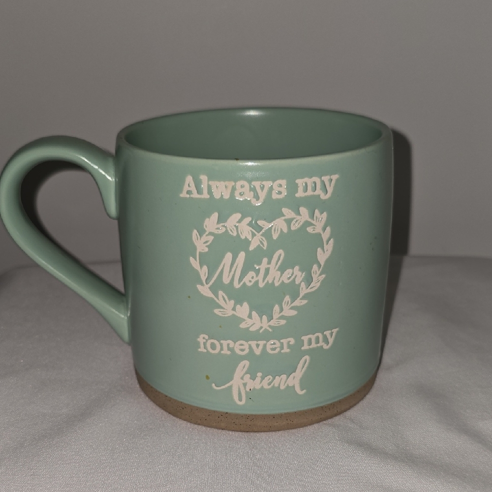 Green Ceramic Coffee Mug with Heartfelt Message